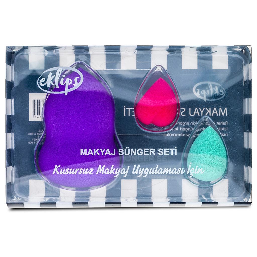 Eklips Professional Makeup Sponge Set of 3
