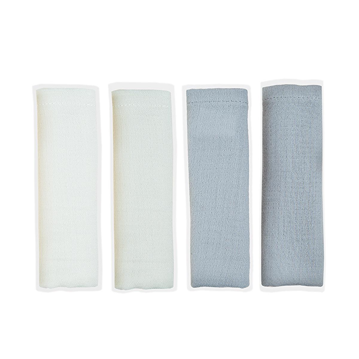 Babyjem Baby Muslin Cloth 4-Pack Grey - Soft Multi-Purpose Cloth for Newborn Care