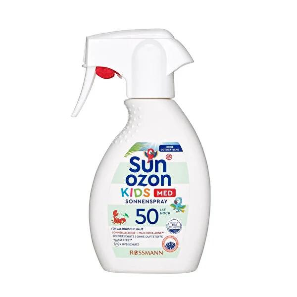 Sunozon Children's Sunscreen Spray - 50 SPF, Vegan & Eco-Friendly for Sensitive Skin