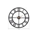 Muyika 50x50cm Modern Metal Wall Clock - Silent Sweep Mechanism, Decorative Home Accent