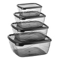 Bee Home Kare Storage Container Set - 4 Piece Polypropylene Dishwasher Safe Kitchen Organization