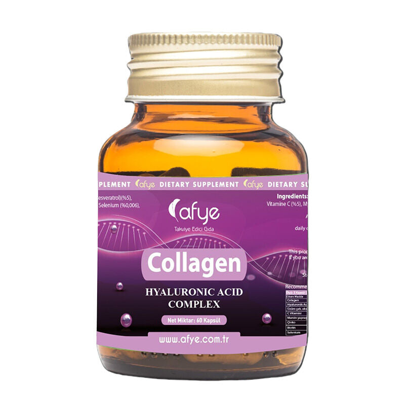 Afye Collagen Hyaluronic Acid Complex Supplement 60 Capsules