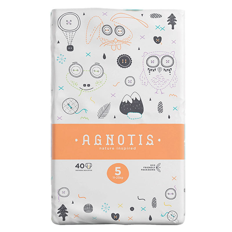Agnotis Baby Diapers No5 Breathable Comfort 40 Pack