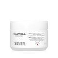 Goldwell Dualsenses Silver 60Sec Hair Mask for Gray & Blonde Hair - Enhances Color Vibrancy, 200ml