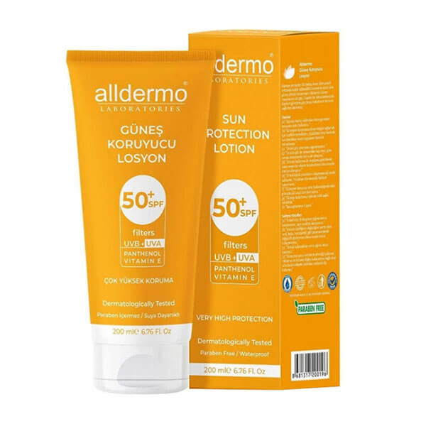 Alldermo SPF 50 Sunscreen Lotion for Face & Body 200 ml