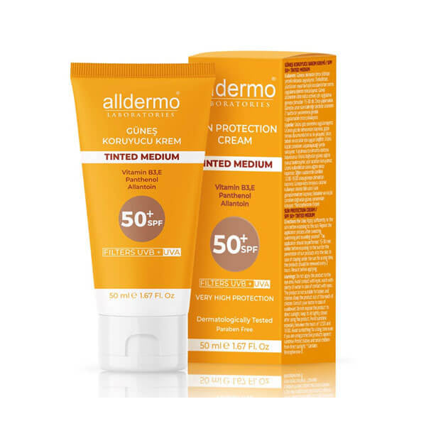 Alldermo SPF50 Tinted Medium Cream for Sun Protection 50 ml