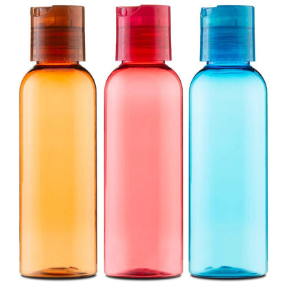 Eklips Colorful 3-Piece Travel Bottle Set for Toiletries