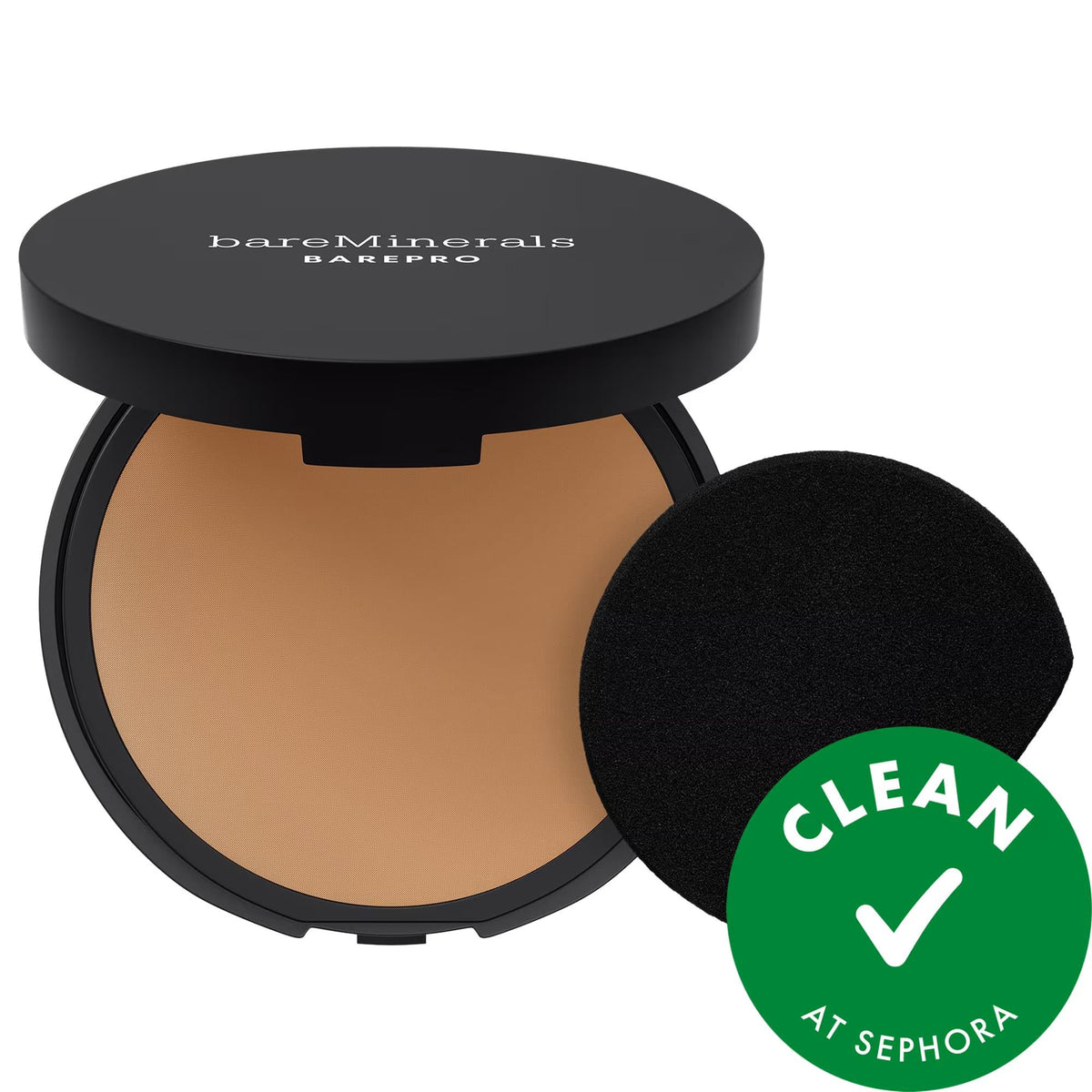 BAREPRO 24HR Talc-Free Pressed Powder Foundation - Long Lasting Matte Finish, Vegan & Cruelty-Free