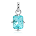 March Aquamarine Birthstone Charm - Emerald