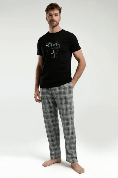 Arnetta AR3350 Men's Pajama Set Classic Comfort Black