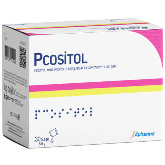 Avicenna Pcositol Myo-Inositol & Methylfolate Supplement 30 Sachets