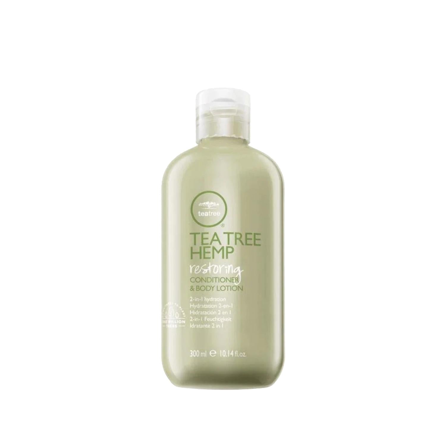 Paul Mitchell Tea Tree Hemp Restoring Hair Cream and Body Lotion - 300ml Moisturizing Hydration for Hair and Skin