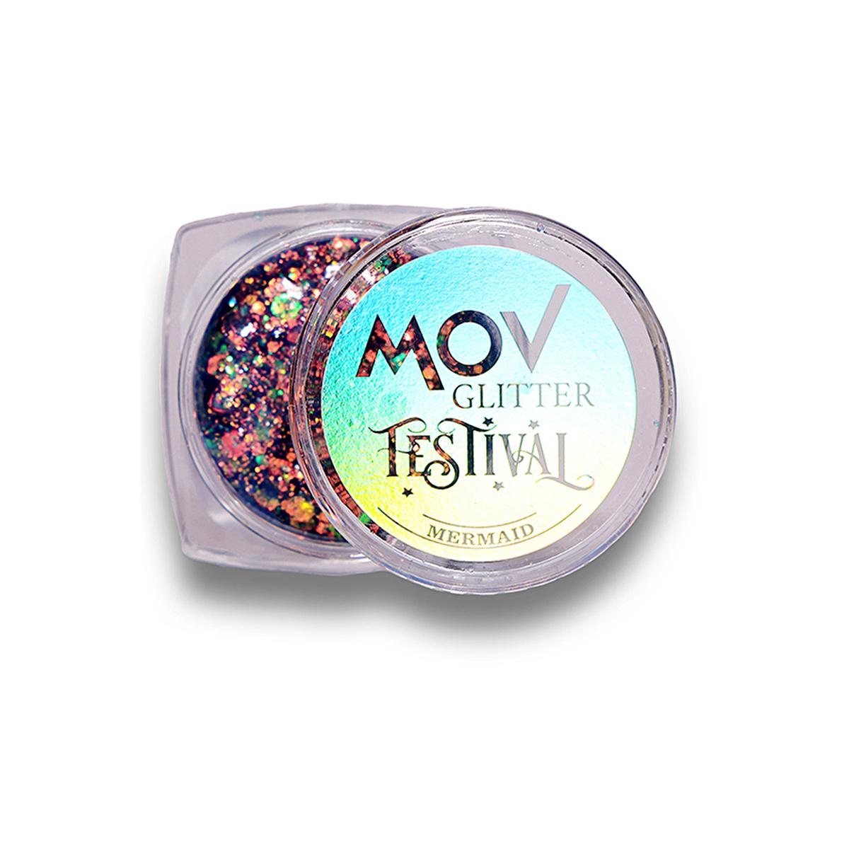 Mov Glitter Cream Makeup Festival No:11 Mermaid - Moisturizing, Multi-Purpose Face Product for Trendy Makeup Looks