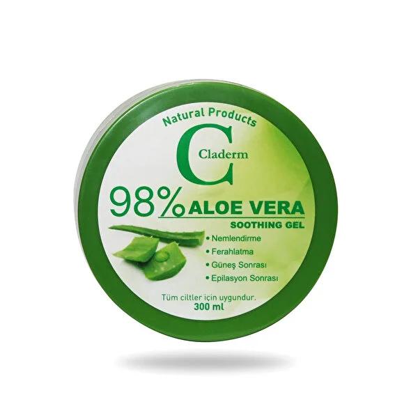 Claderm Aloe Vera Gel 300ml - Soothing Natural Skincare for Post-Sun & Post-Epilation Care