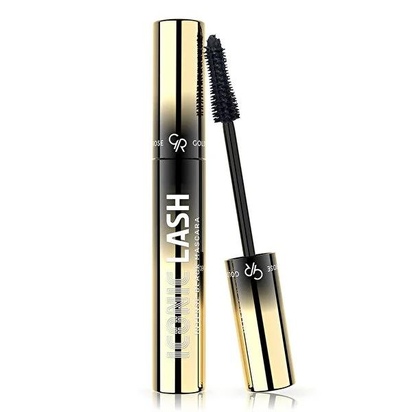 Golden Rose Iconic Lash Intense Black Mascara - Volumizing, Lengthening, Conditioning Mascara for Dramatic Eye Look