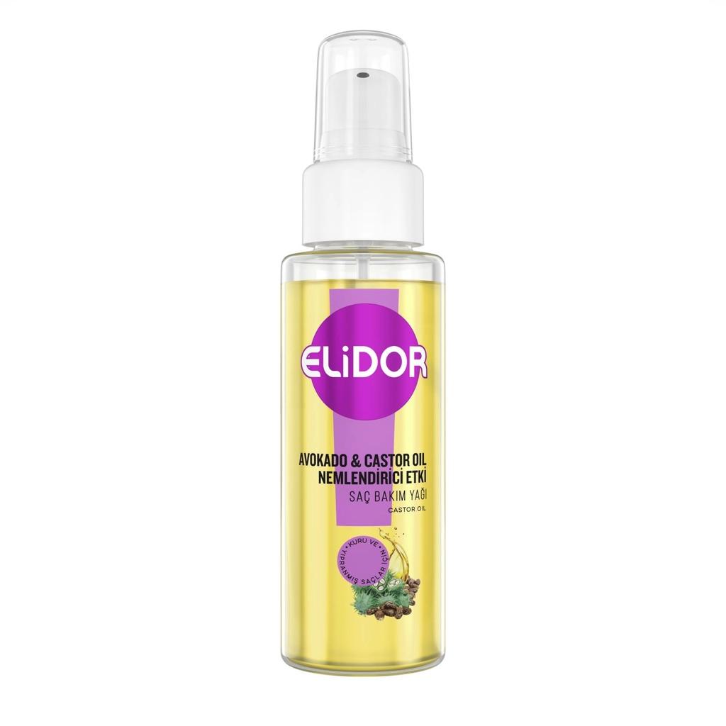 Elidor Avocado & Castor Oil Hydrating Hair Oil 80 ml