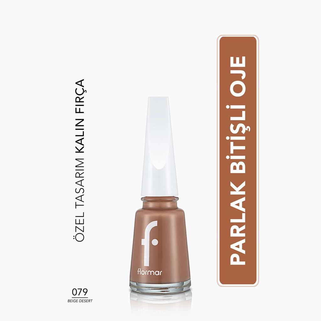 Flormar Nail Enamel High Pigment Polish 079 Beige Desert