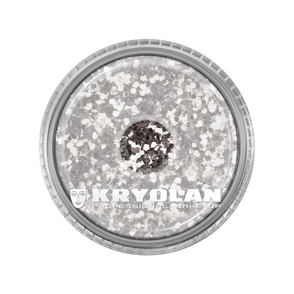 Kryolan Polyester Glimmer Coarse Silver Glitter 4 g