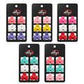 Eklips Assorted Mini Claw Hair Clips Set - 6 Pcs, Stylish Hold, Gentle Grip, Perfect for Styling & Accessories