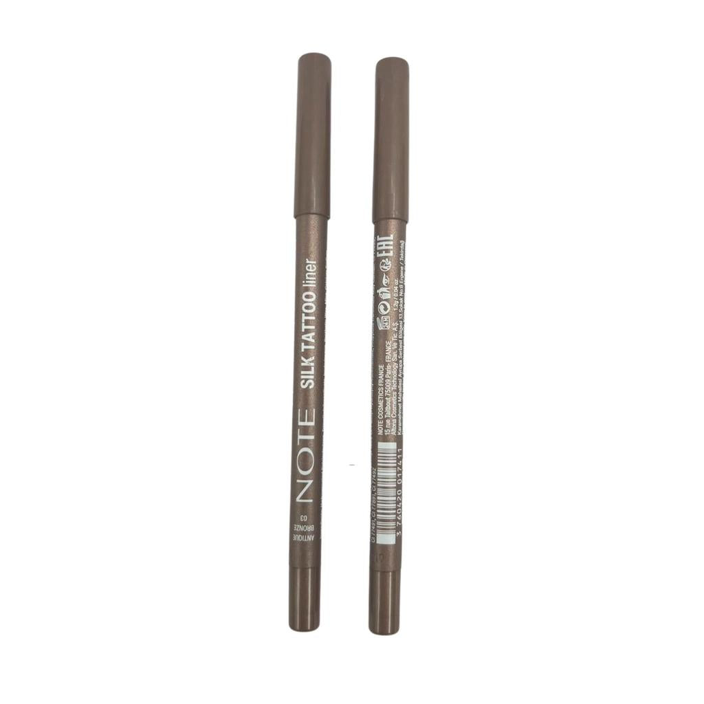 Note Cosme Silk Tattoo Liner Waterproof Gel Eyeliner 03 Antique Bronze