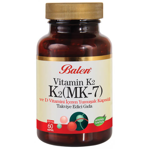 Balen Vitamin D3 & K2 MK-7 Softgels for Daily Support 60 Capsules