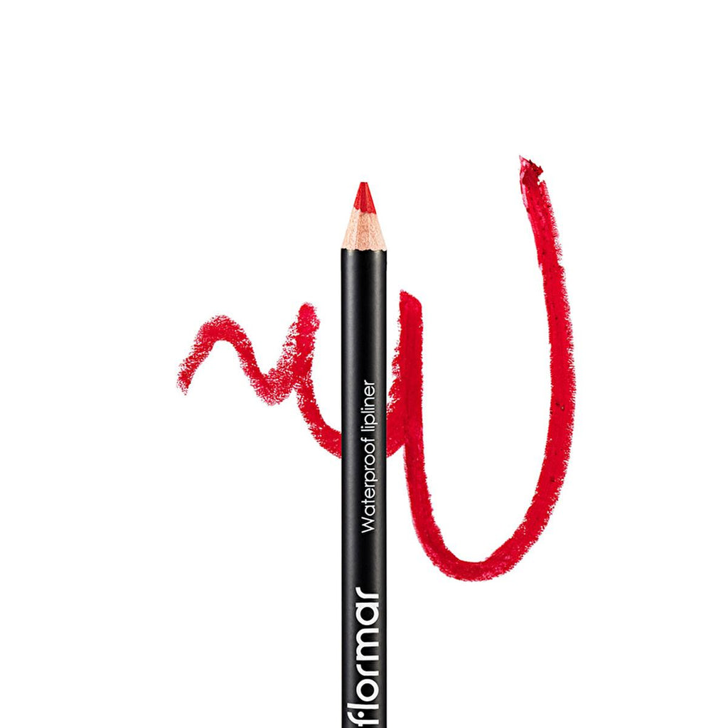 Flormar Waterproof Matte Lip Liner - Passionate Red: Long Lasting, High Pigment, Precise Definition