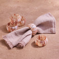 Juna Glass Napkin Rings - Set of 4