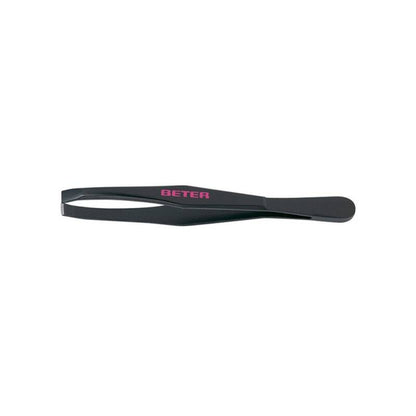 Beter Flat Tip Tweezers with Black Coating 1 pc