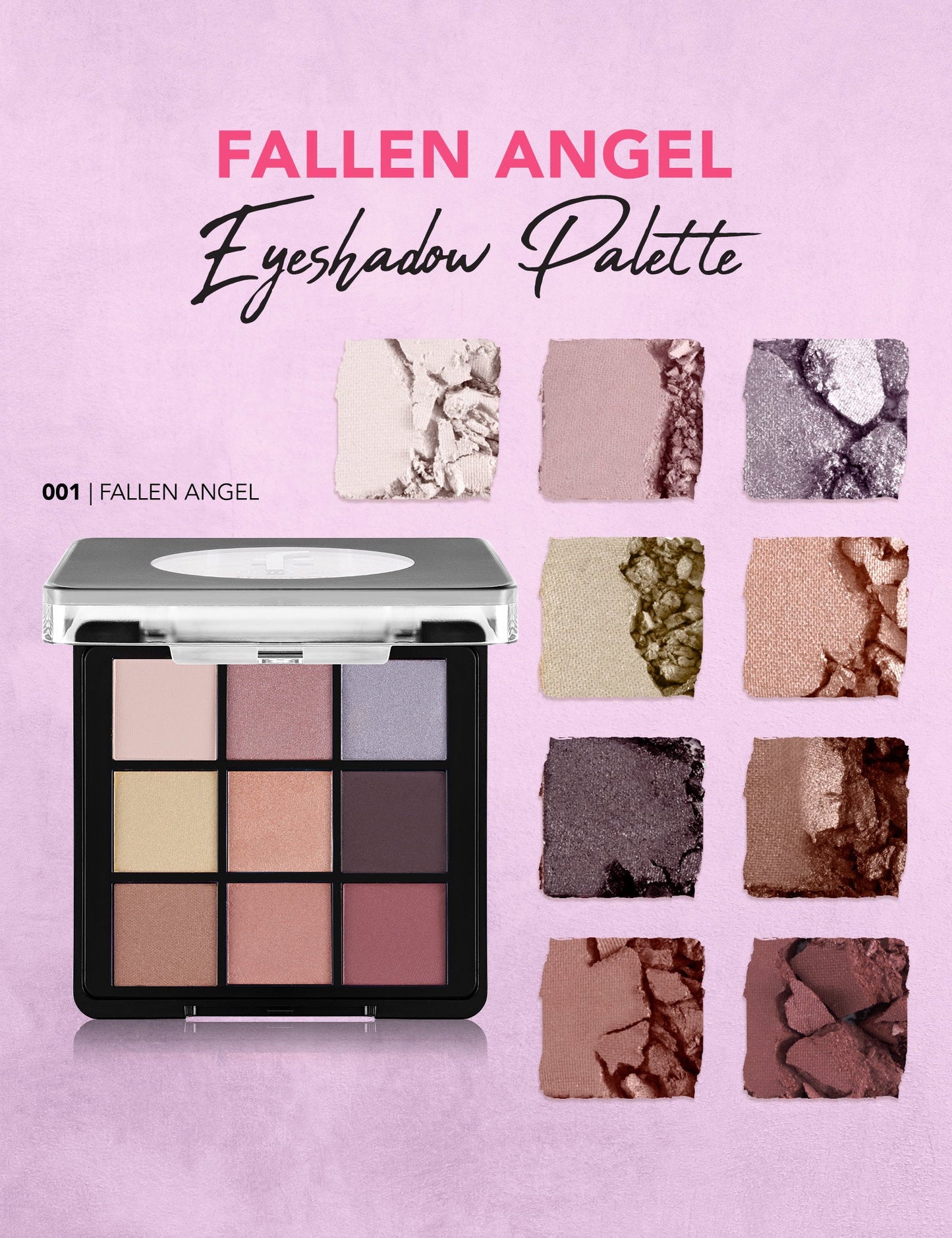 Flormar 9-Color Eyeshadow Palette Matte & Shimmer 9g