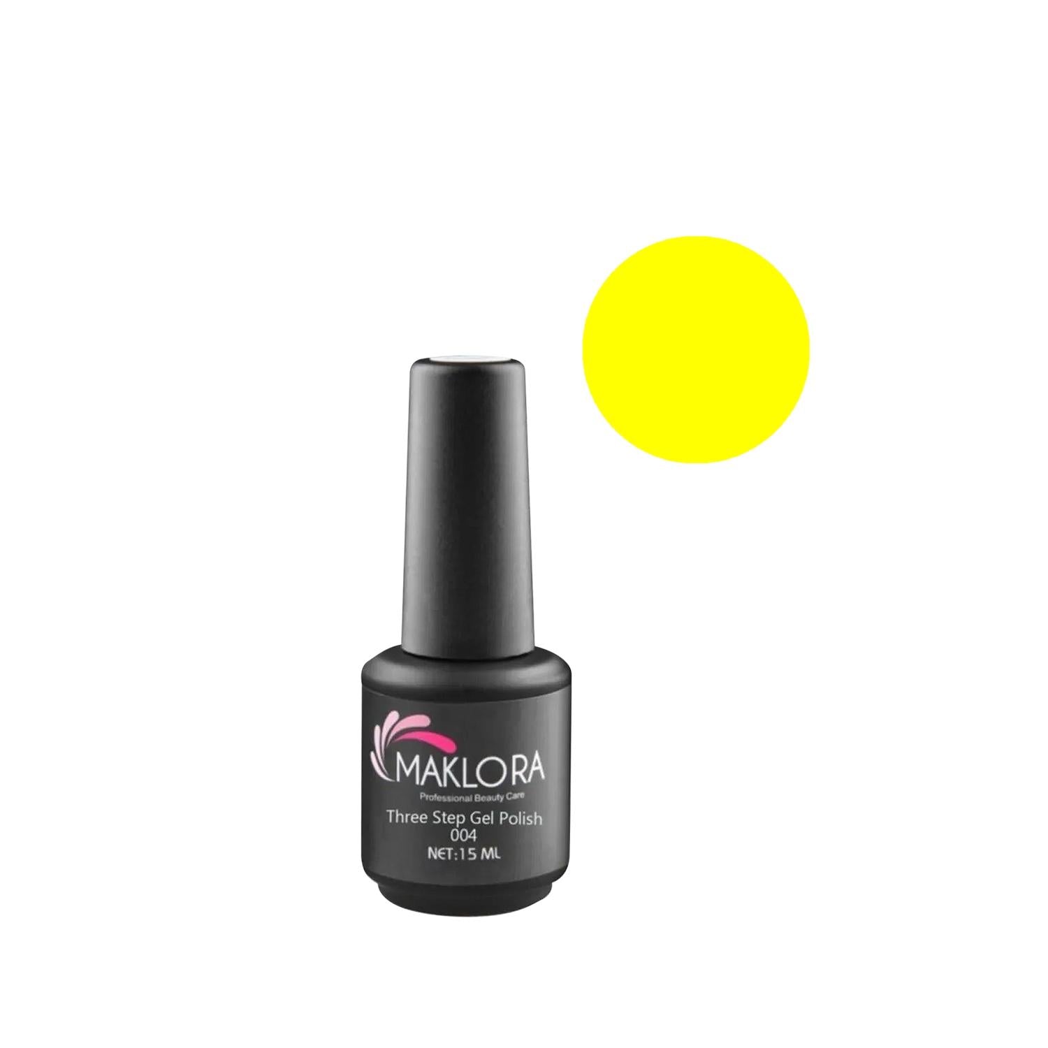 Maklora No Wipe Nail Painting Gel - Yellow 15g | Simplifies Nail Art & Decoration
