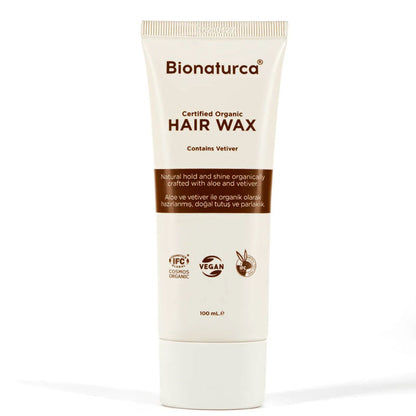 Bionaturca Organic Vetiver Hair Styling Herbal Wax 100 ml
