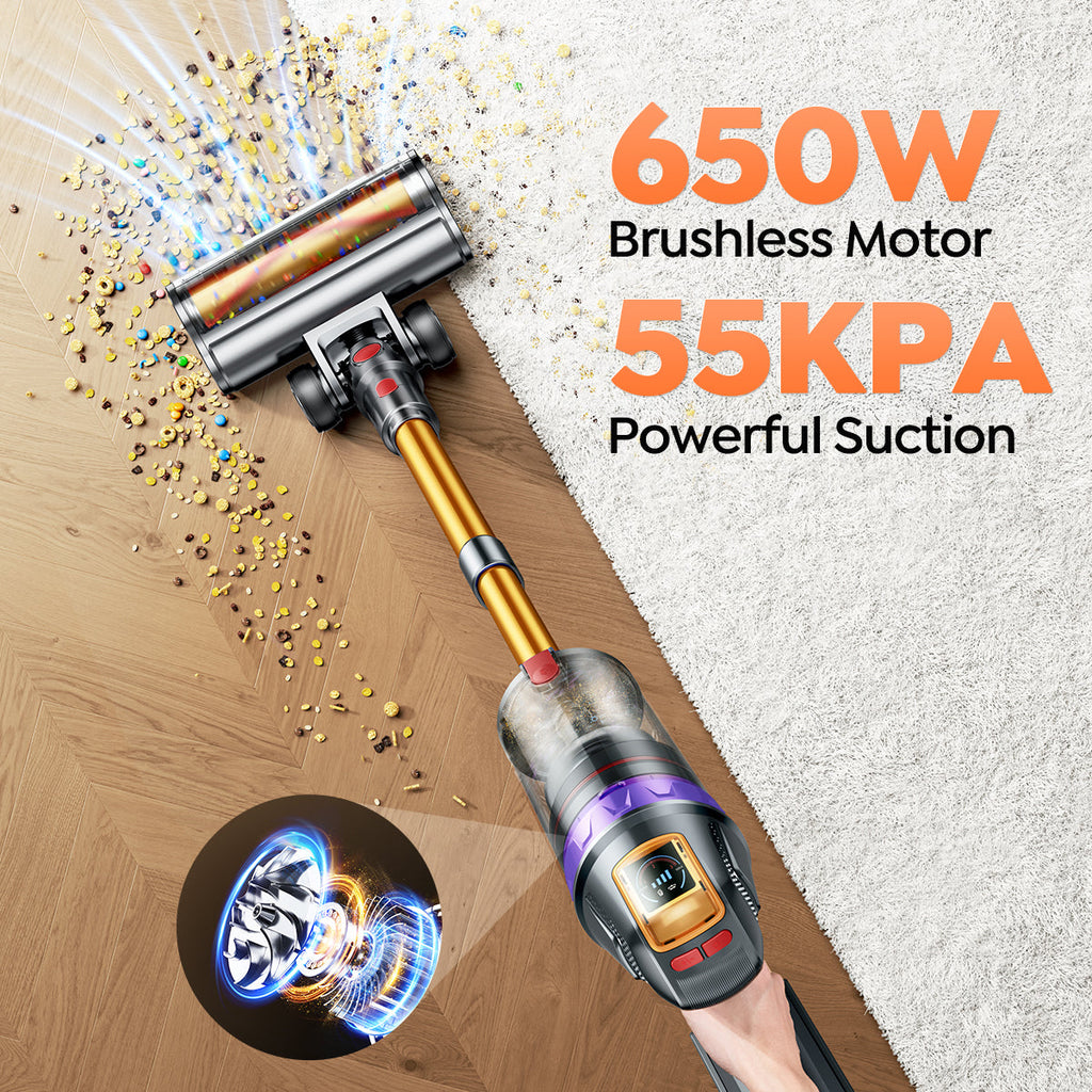 Buture VC90 Cordless Stick Vacuum Cleaner | 650W 55KPA