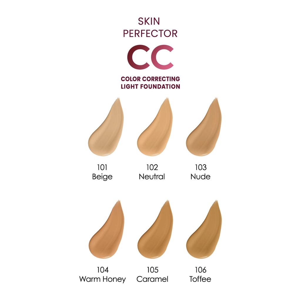 Golden Rose Skin Perfect CC SPF 50 Foundation 106 Toffee 30ml