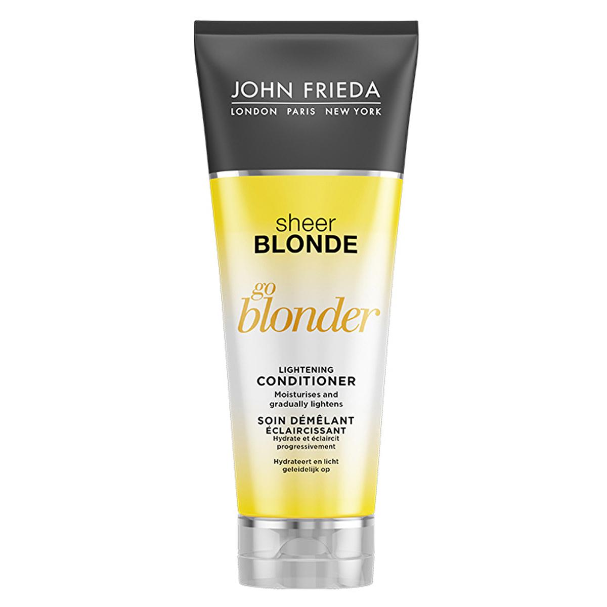 John Frieda Go Blonder Blonde Hair Care Product - Ammonia-Free, Peroxide-Free, Daily Moisturizer for Sun-Kissed Hair Effect
