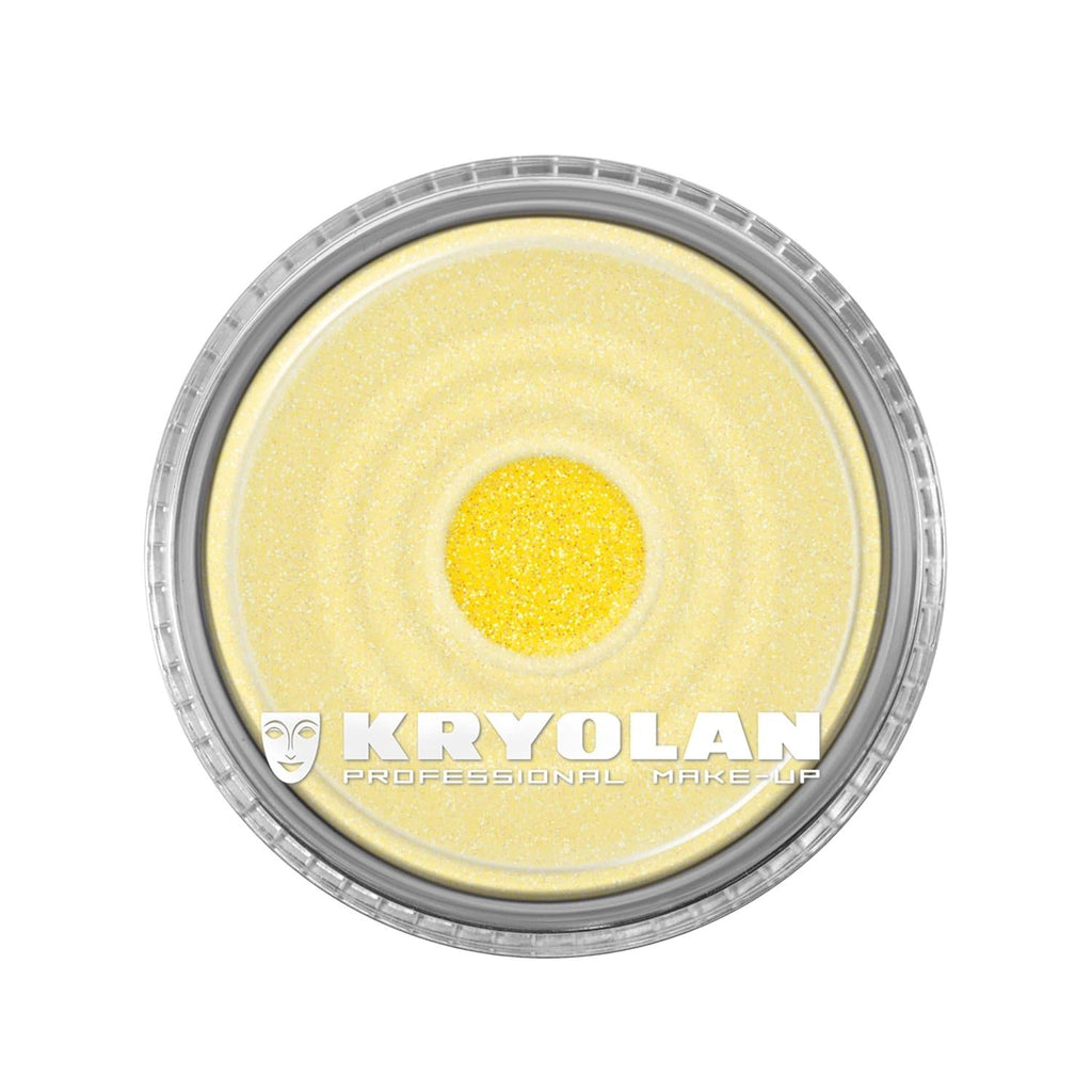 Kryolan Polyester Glimmer Fine Pastel Yellow Glitter 4 g