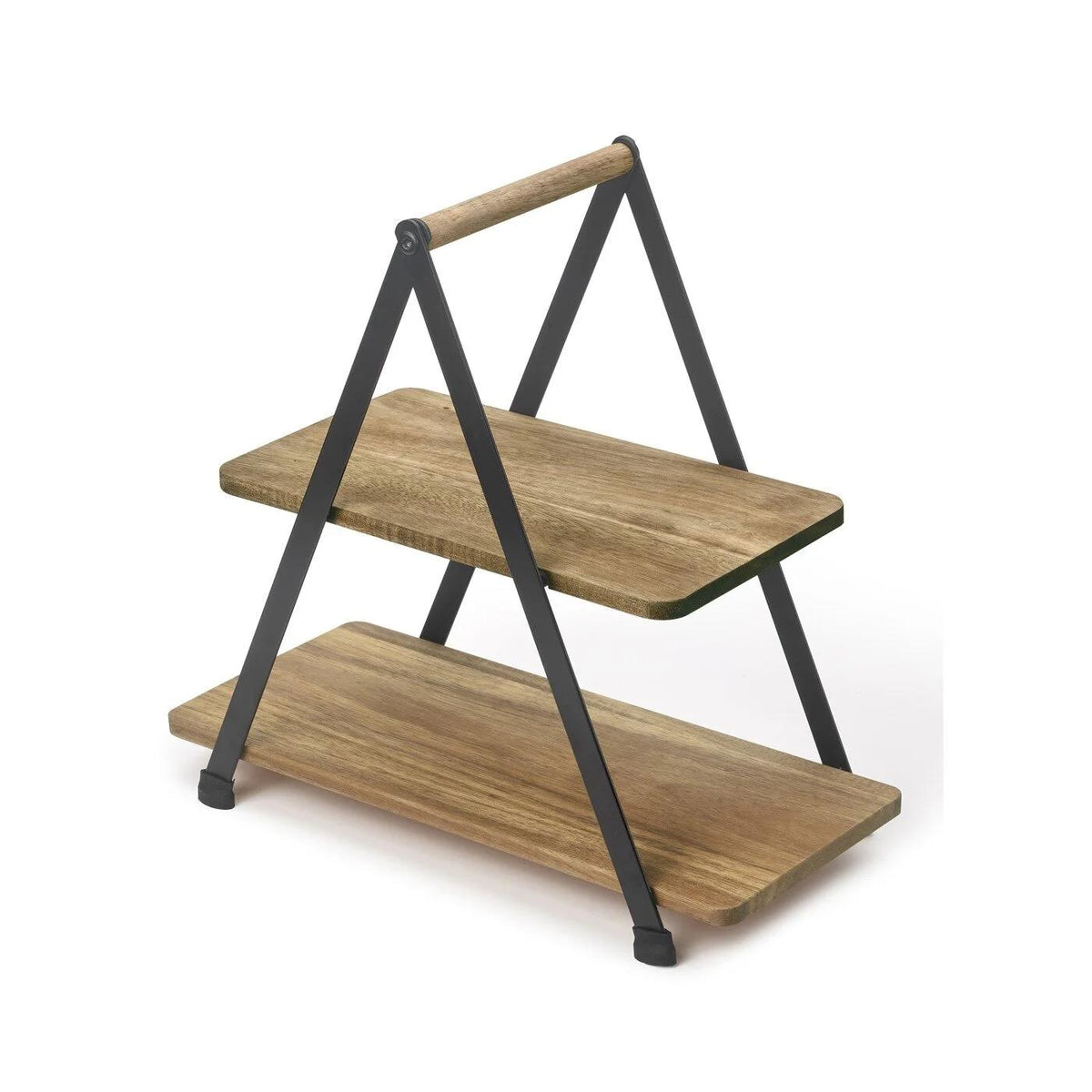 Ideenwelt 2-Tier Acacia Wood Serving Stand