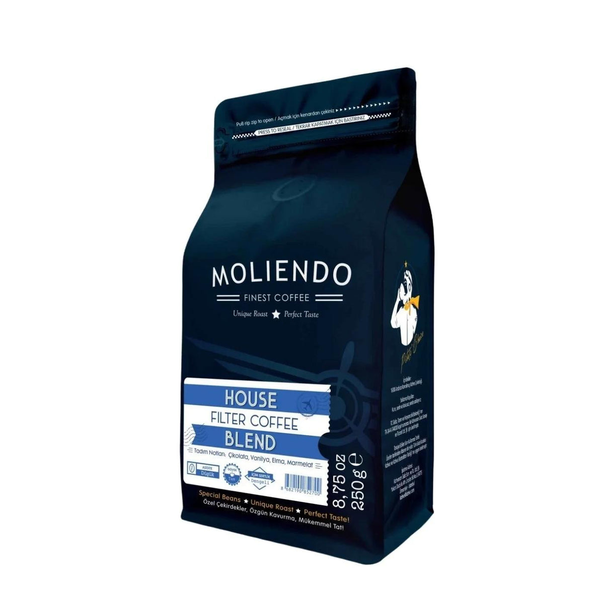 Moliendo House Blend Ground Filter Coffee 250g
