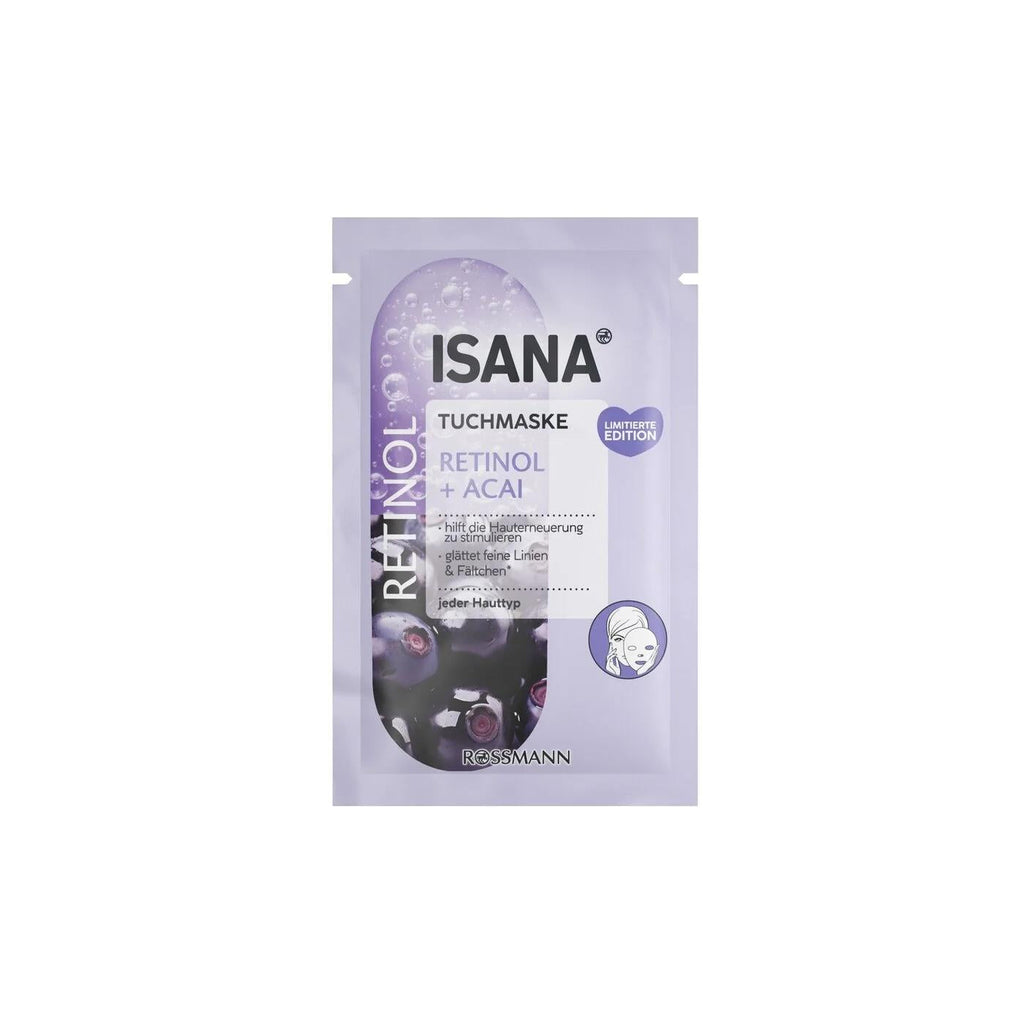 Isana Retinol & Acai Sheet Mask for Smooth Skin 1 Sheet