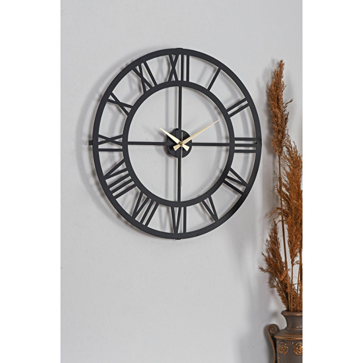 Muyika 50x50cm Modern Metal Wall Clock - Silent Sweep Mechanism, Decorative Home Accent