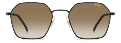 Carrera 334/S Black Brown Green Rectangular Men's Sunglasses