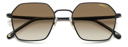 Carrera 334/S Black Brown Green Rectangular Men's Sunglasses