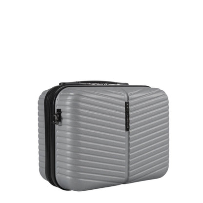 Ccs 5266 Hard Shell Makeup Bag in Silver
