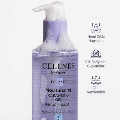 Celenes Derma Moisturizing Face Wash Gel for Dry Skin 250 ml