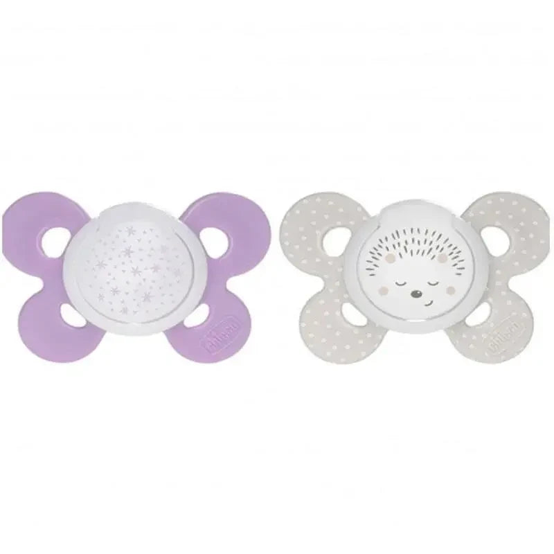 Chicco Physio Forma Comfort Silicone Pacifier for Girls 16-36M 2-Pack