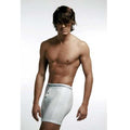 Cift Kaplan 850 Lycra Boxer Briefs with Piped Detail White