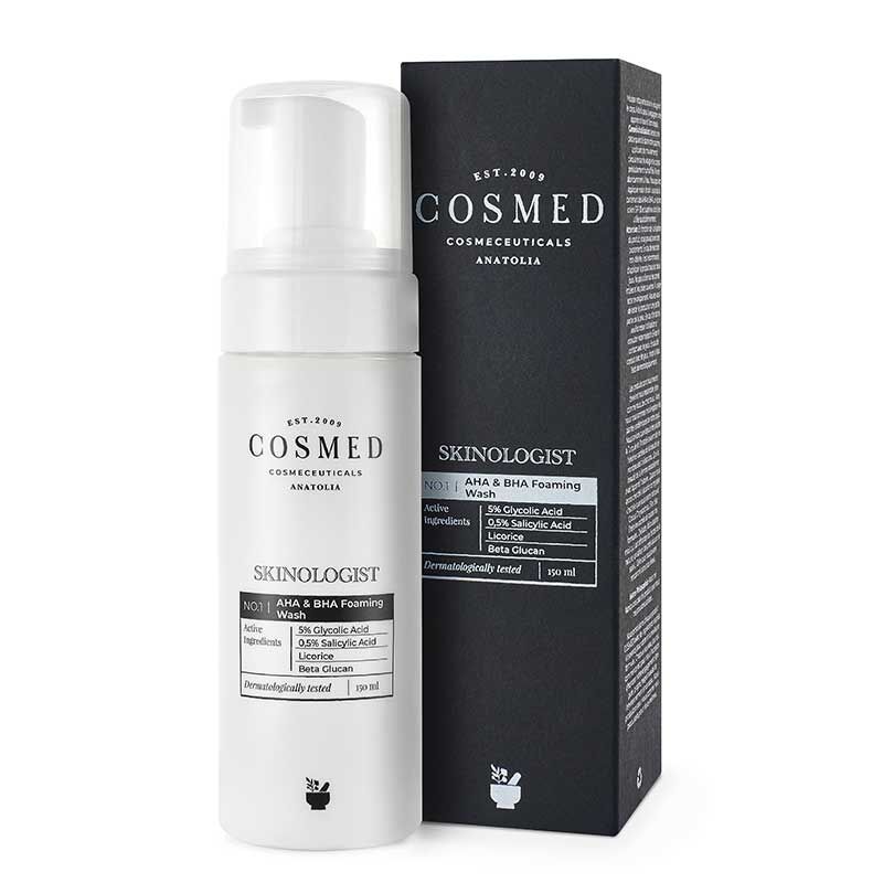 Cosmed Skinologist AHA BHA Foaming Wash for Smooth Skin 150 ml