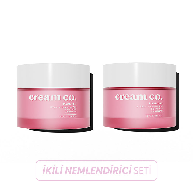 Cream Co. Moisturizer Duo Set for Hydration & Glow 2 x 50ml