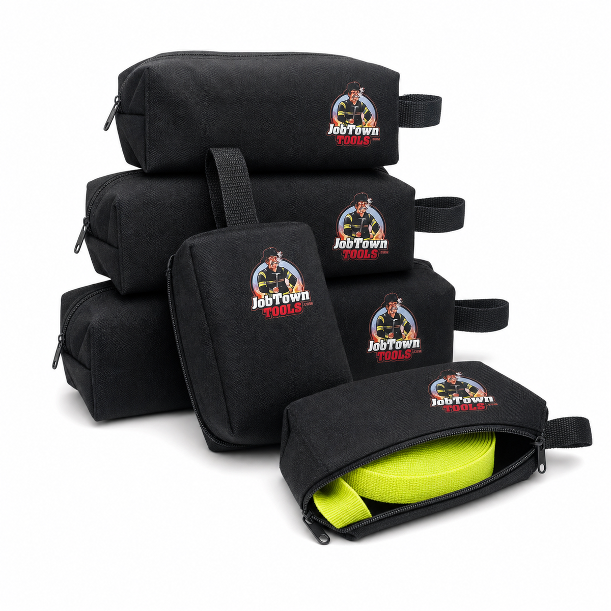 24 Foot Webbing Crew Pack — 5 canvas bags with webbing