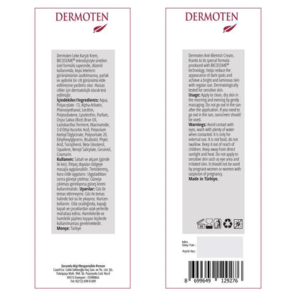 Dermoten Brightening & Even Tone Cream 50 ml