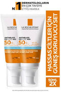 La Roche-Posay Anthelios UVMune SPF50+ Hydrating Cream: Broad Spectrum Sunscreen for Sensitive Skin, UVA/UVB Protection, Dermatologist Tested, 2 x 50ml